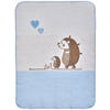SCHMUSEDECKE FIPS  75/100 cm  - Blau/Weiss, Basics, Textil (75/100cm) - Patinio
