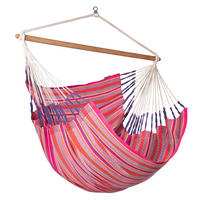HÄNGESESSEL kingsize cotton 140/170/210 cm  - Pink/Lila, KONVENTIONELL, Holz/Textil (140/170/210cm) - La Siesta