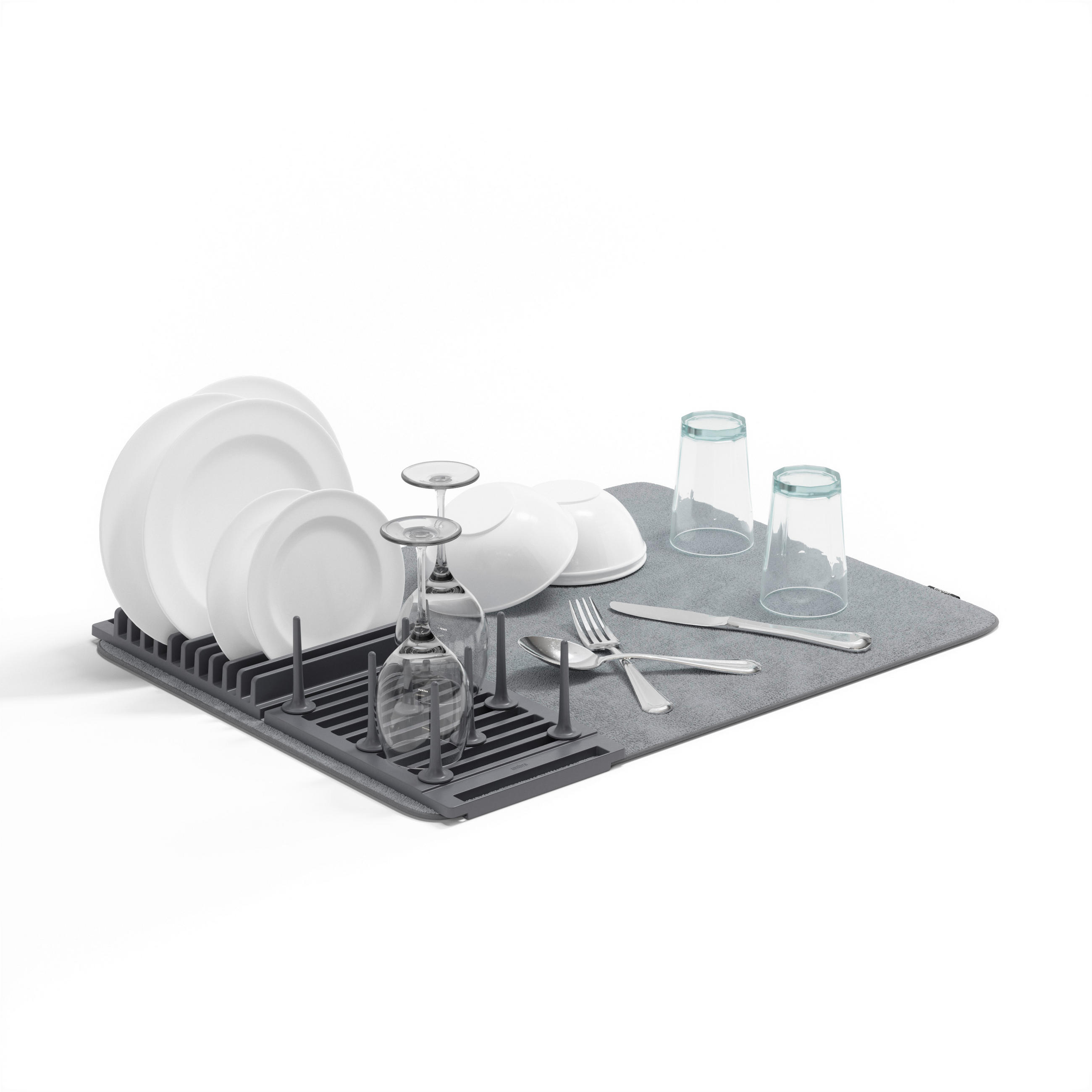 ODCEJALNIK POSODE   47/17/9 cm                  - siva, Basics, tekstil (47/17/9cm) - Umbra