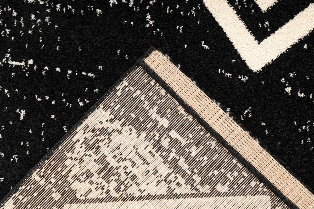 TEPPICH 160/230 cm Naila 100 Schwarz Schwarz  - Schwarz, KONVENTIONELL, Textil (160/230cm)