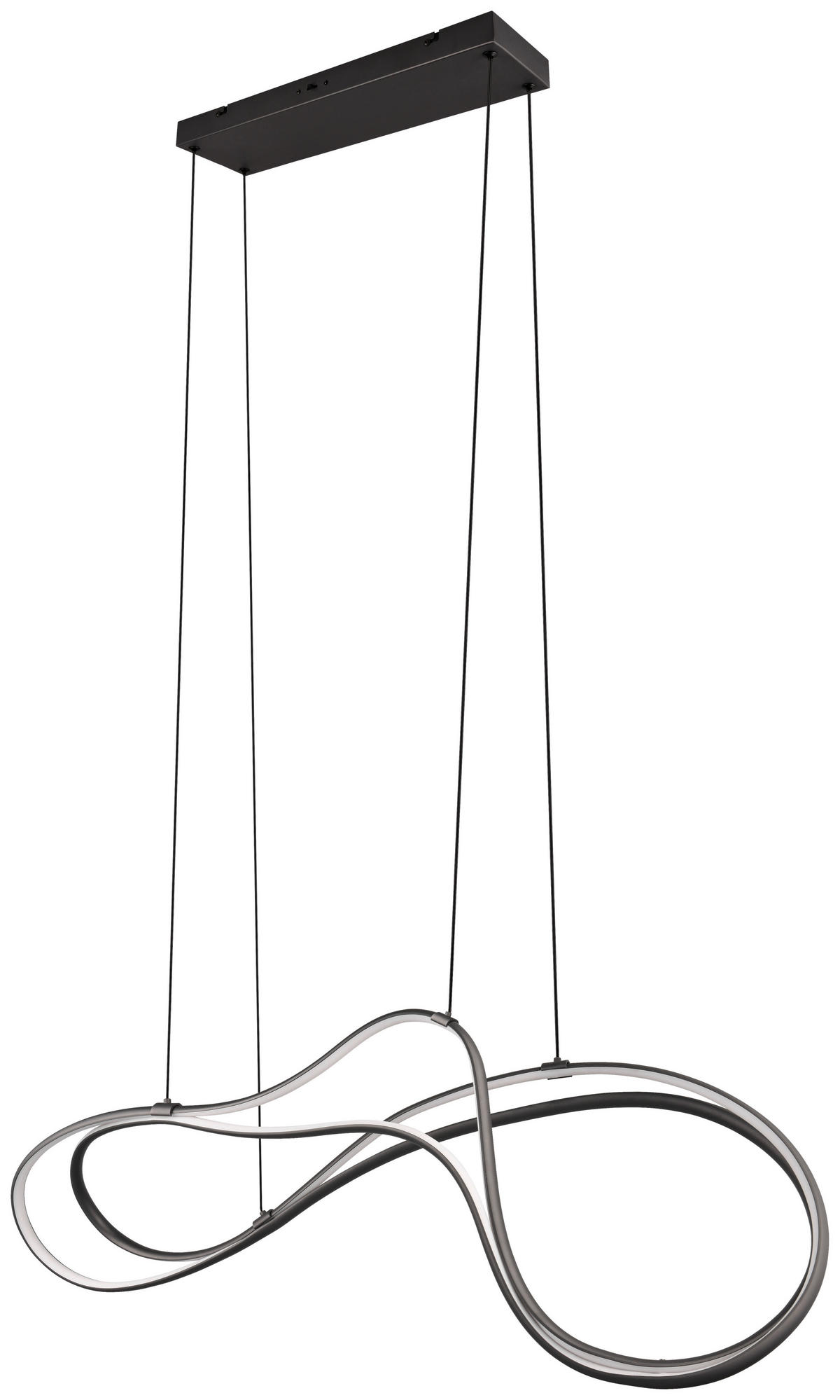 LED-HÄNGELEUCHTE Nala 113/24/150 cm   - Schwarz, Design, Metall (113/24/150cm) - Trio Leuchten