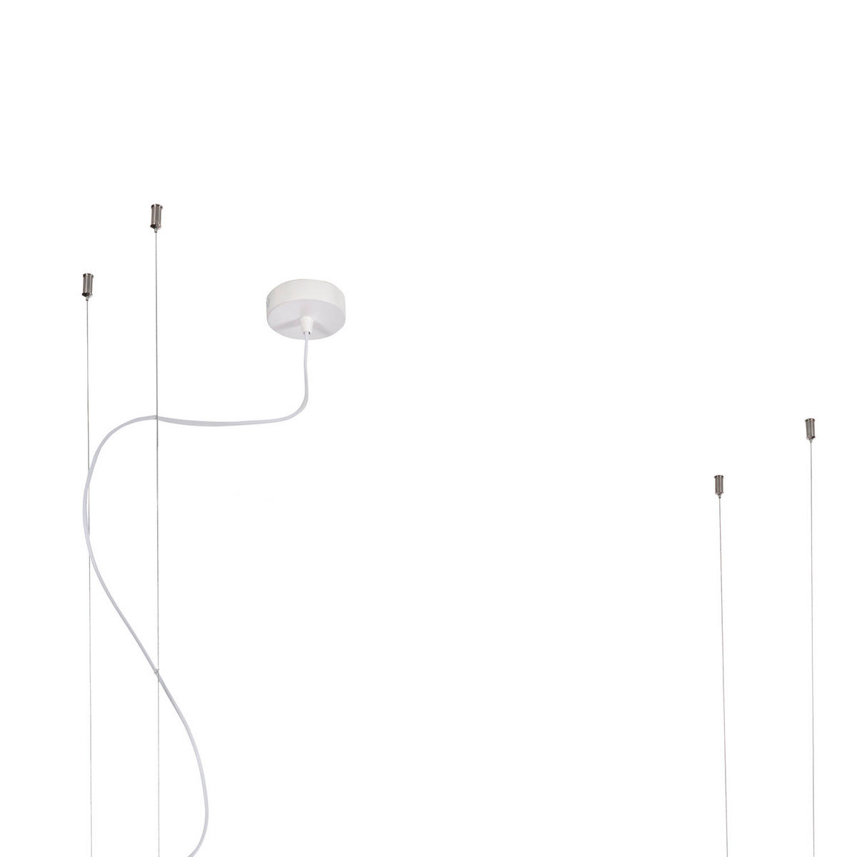 HÄNGELEUCHTE 5054 JEFFER 100/20/160 cm   - Weiß Hochglanz, Basics, Metall (100/20/160cm)