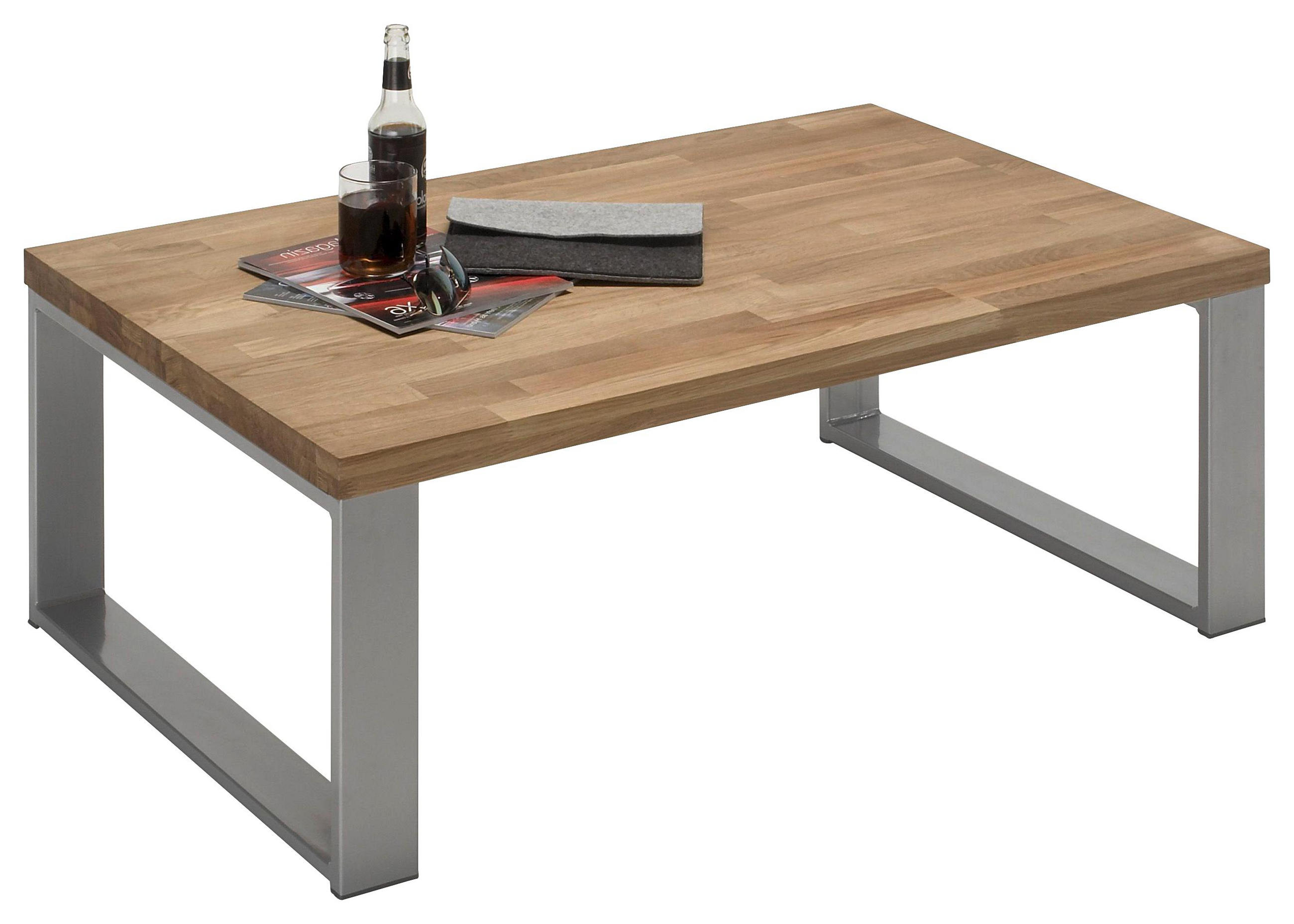 Couchtisch in Holz, Metall 110/70/41,5 cm