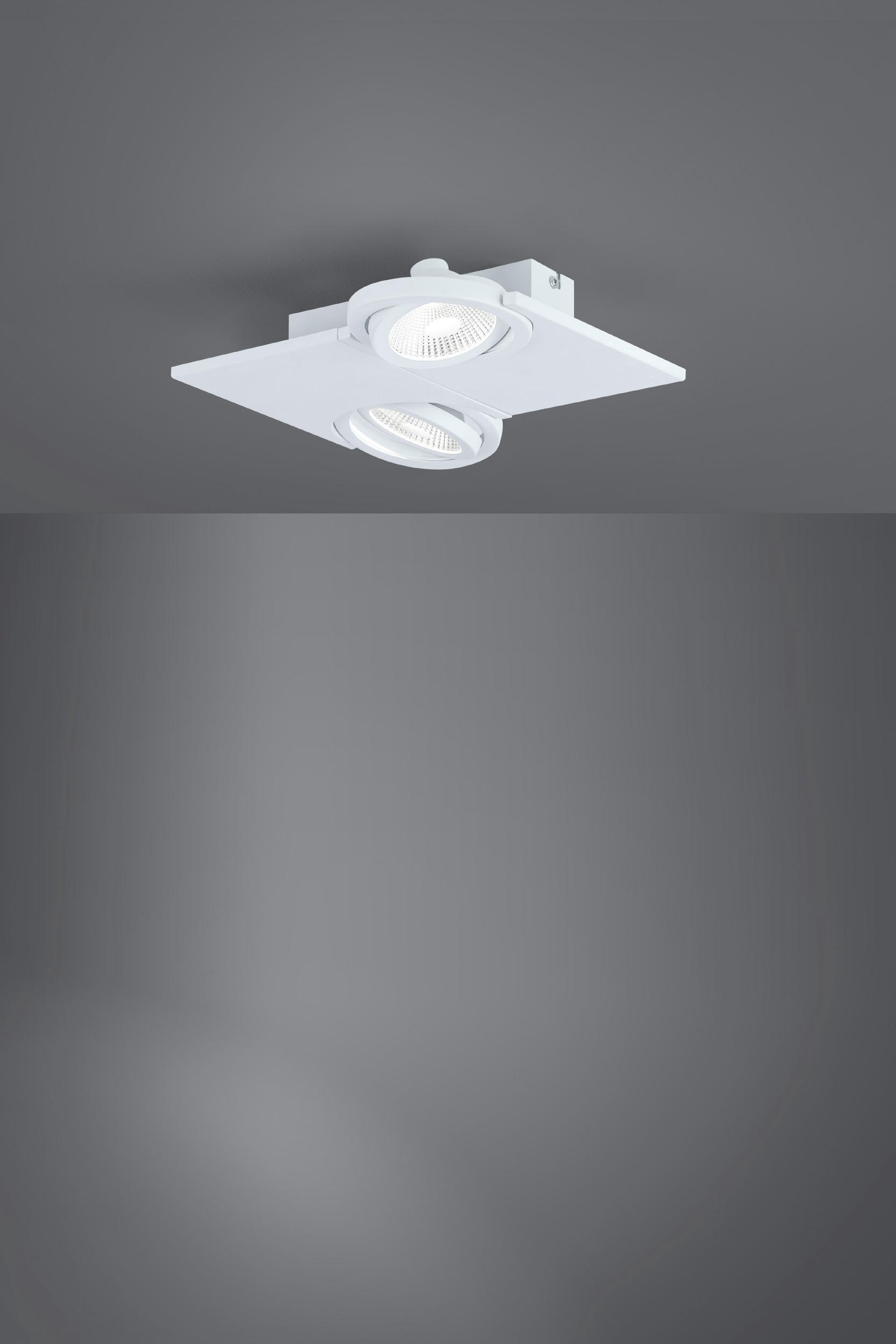 LED-DECKENLEUCHTE 5 W    28/28/6 cm  - Weiss, Konventionell, Glas/Metall (28/28/6cm) - Eglo