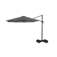 BOČNÍ SLUNEČNÍK 300/250/356 cm - černá/antracitová, Basics, kov/textil (300/250/356cm) - Gardenson