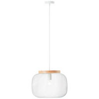 HÄNGELEUCHTE 39/110 cm    - Weiss/Kieferfarben, Basics, Holz/Metall (39/110cm) - Brilliant