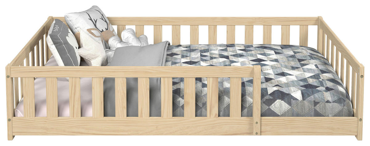 BODENBETT. 120/200 cm  in Naturfarben  - Naturfarben, MODERN, Holz/Holzwerkstoff (120/200cm) - P & B
