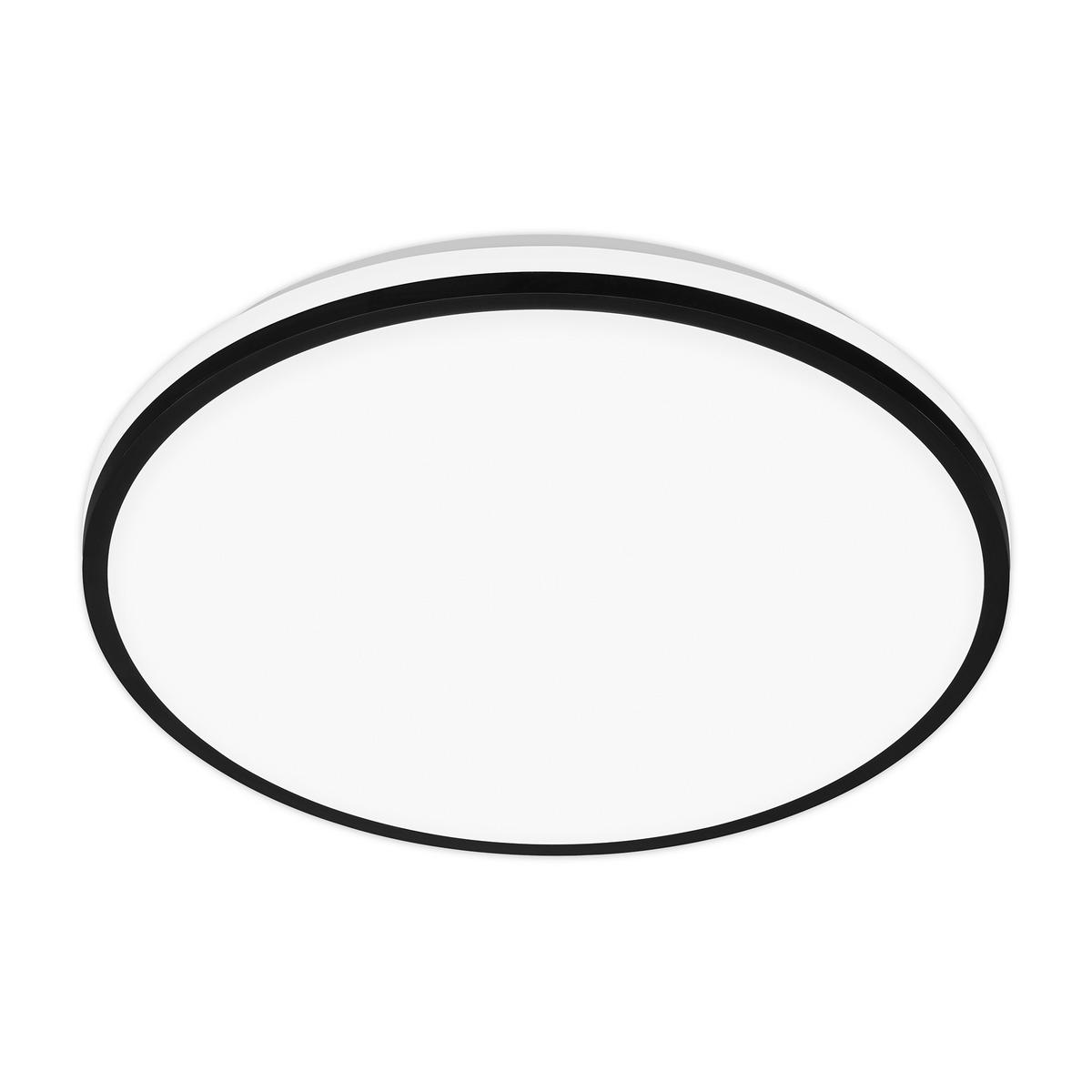 LED-DECKENLEUCHTE Pulap A 33/6 cm   - Schwarz, Basics, Kunststoff (33/6cm) - Briloner