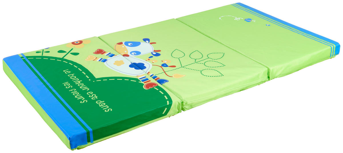 REISEBETTMATRATZE  118/59/5 cm  - Grün, Basics, Kunststoff/Textil (118/59/5cm) - My Baby Lou