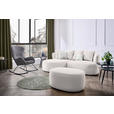 ECKSOFA  in Bouclé Hellrosa  166/235 cm  - Sandfarben/Hellrosa, MODERN, Kunststoff/Textil (166/235cm) - Hom`in