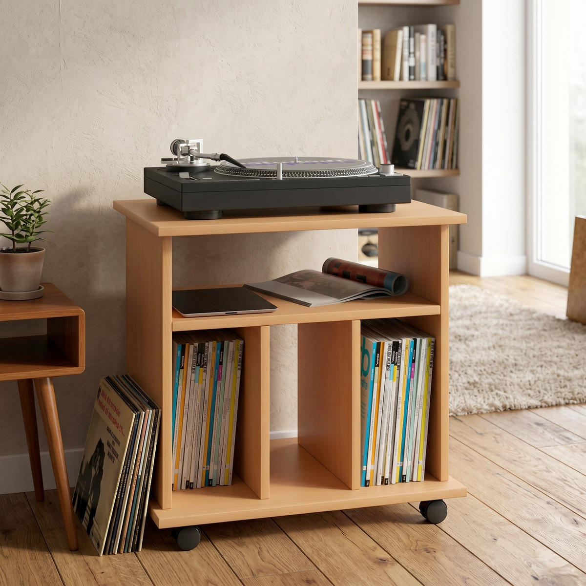 VINYLHYLLA 60/59/45 cm  - bokfärgad, Basics, trämaterial (60/59/45cm) - MID.YOU