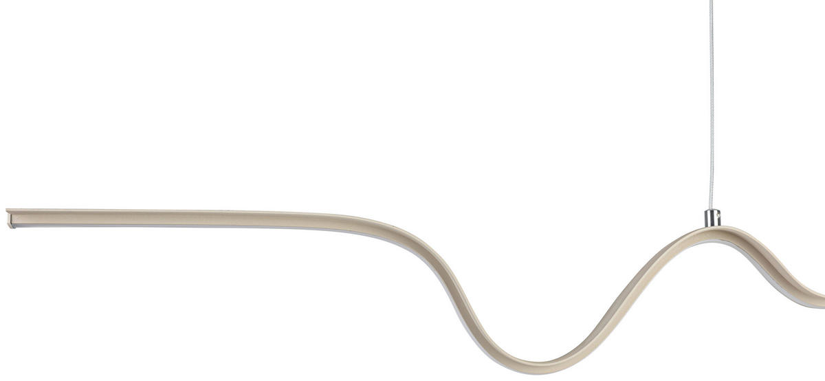 HÄNGELEUCHTE 100/8/120 cm   - Sandfarben, Trend, Kunststoff/Metall (100/8/120cm) - Collet's Monde