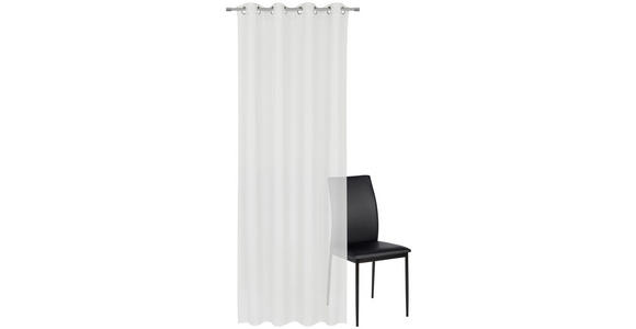 ÖSENVORHANG halbtransparent  - Weiß, Trend, Textil (140/260cm) - Dieter Knoll