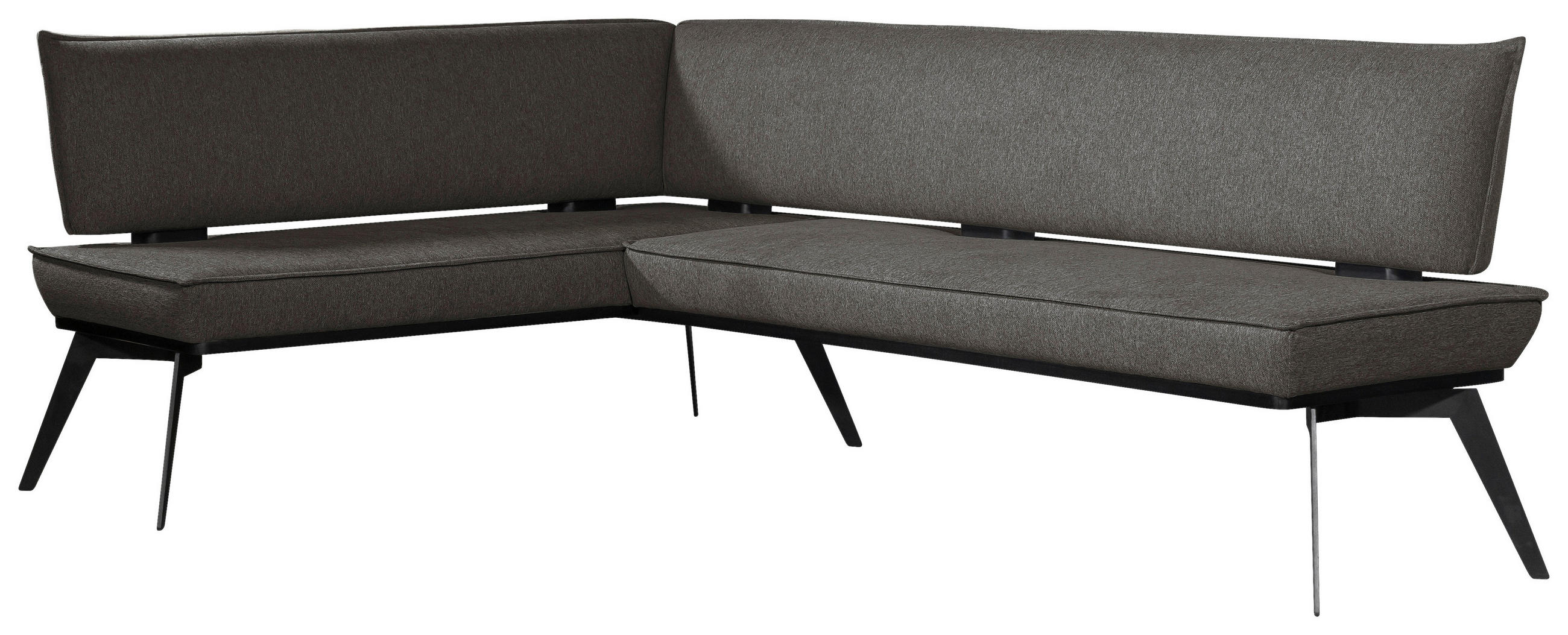 Carryhome Eckbank Schwarz 235x165 cm