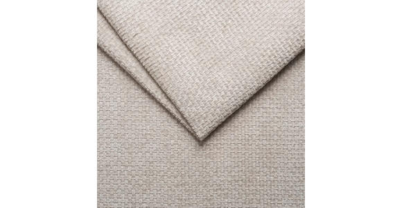 ECKSOFA Creme Struktur  - Silberfarben/Creme, KONVENTIONELL, Textil/Metall (268/207cm) - Carryhome