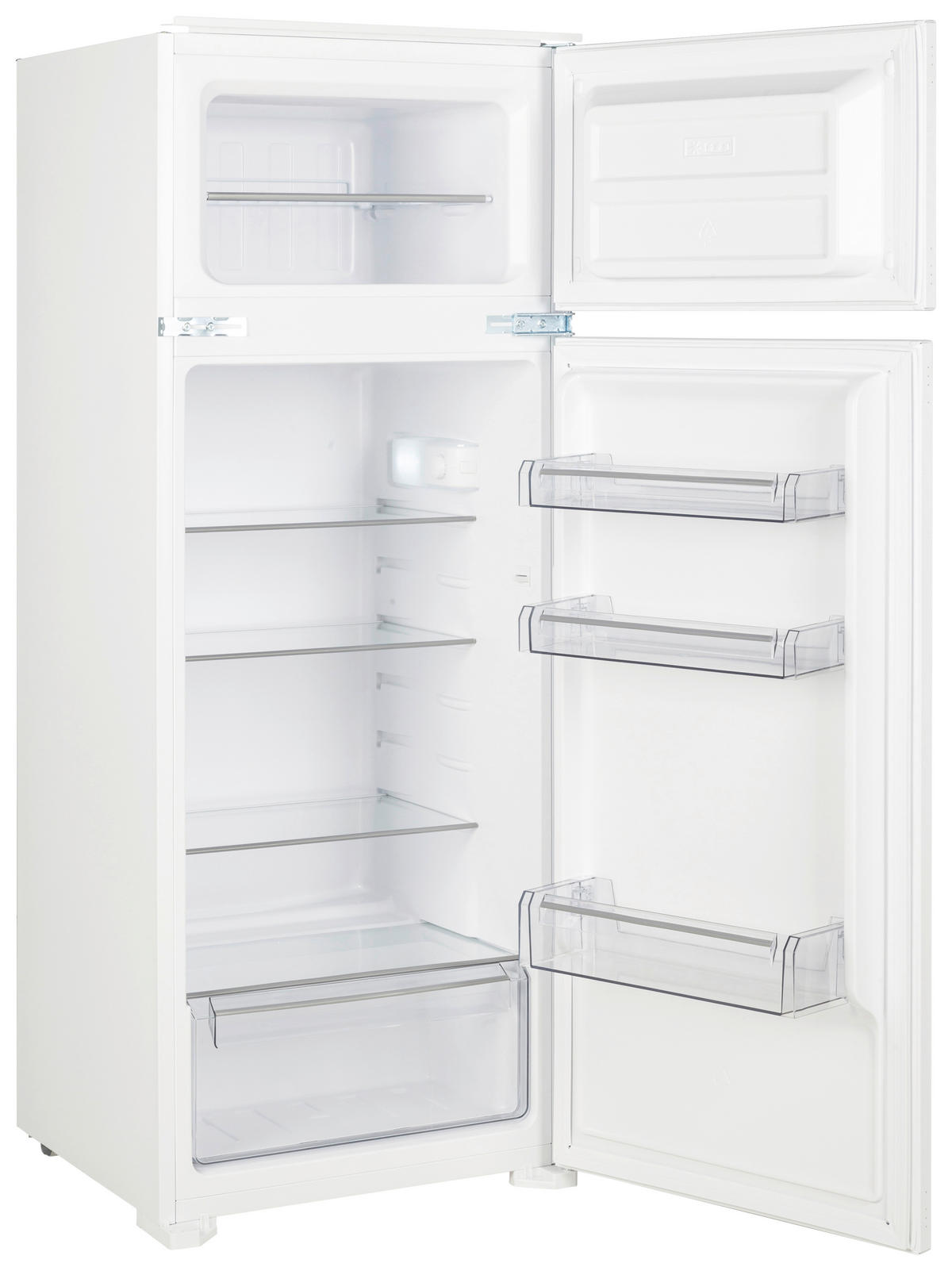 KÜHL-GEFRIER-KOMBINATION EKHTMFSE  - Weiß, Basics, Glas/Kunststoff (54/145/54cm) - Mican