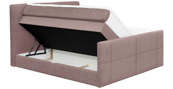 BOXSPRINGBETT 180/200 cm  in Altrosa  - Altrosa, KONVENTIONELL, Textil (180/200cm) - Carryhome