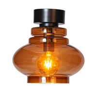 DECKENLEUCHTE Dolores 30 cm  - Cognac, KONVENTIONELL, Glas (30cm) - By Rydéns