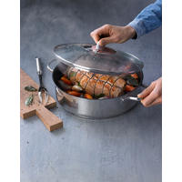 SCHMORPFANNE Devil DURIT Select Pro-Antihaftbeschichtung 28 cm  - Klar/Edelstahlfarben, Basics, Glas/Metall (28cm) - WMF