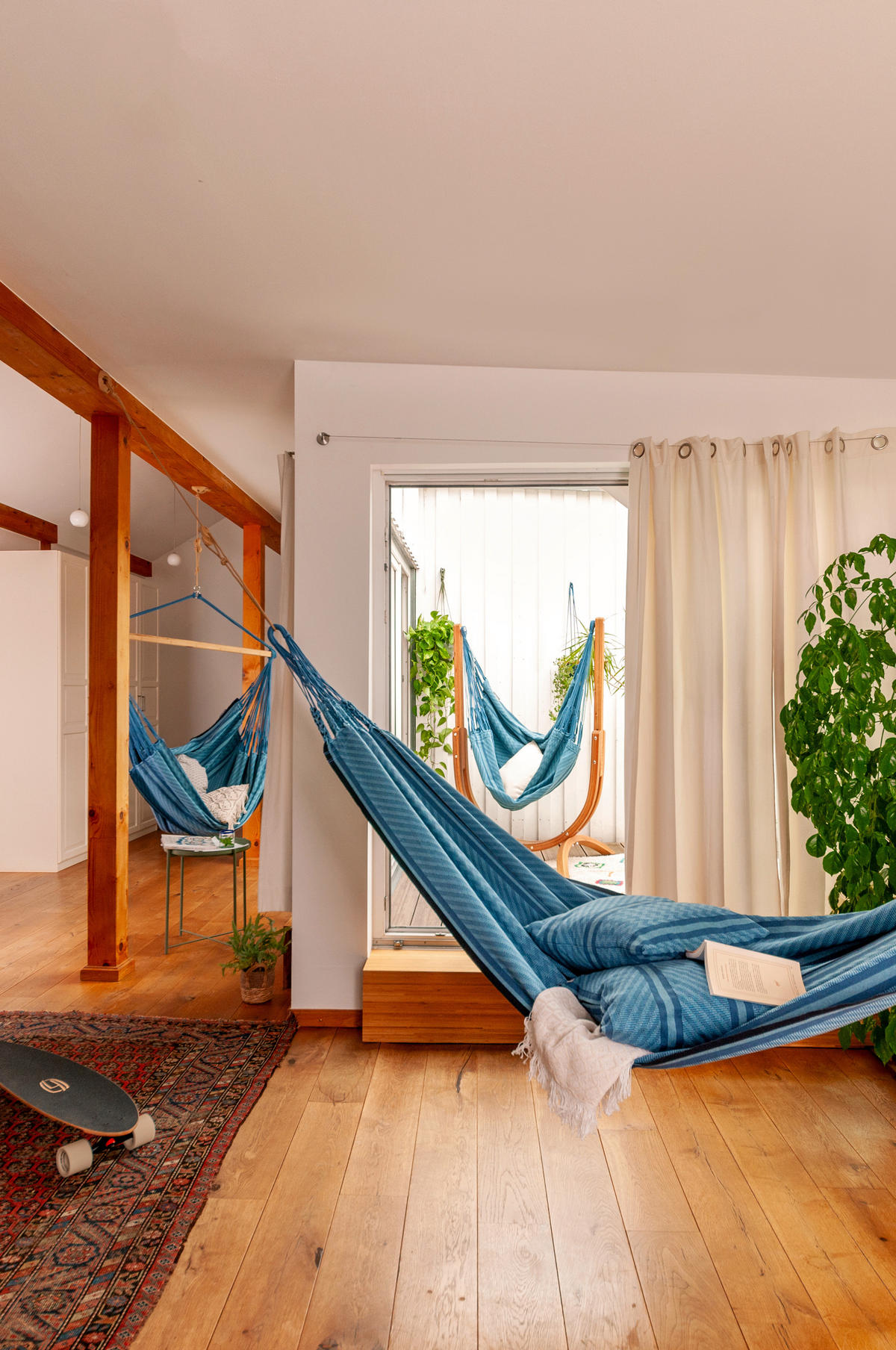 HÄNGEMATTE Blau  - Blau, KONVENTIONELL, Textil (180/400cm) - La Siesta