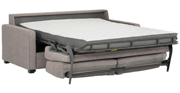 SCHLAFSOFA Webstoff Taupe  - Taupe/Schwarz, Design, Kunststoff/Textil (205/83/100cm) - Xora