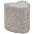 HOCKER Vliesstoff, Bouclé Grau  - Grau, Trend, Textil (41/44/41cm) - Xora