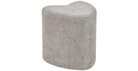 HOCKER Vliesstoff, Bouclé Grau  - Grau, Trend, Textil (41/44/41cm) - Xora