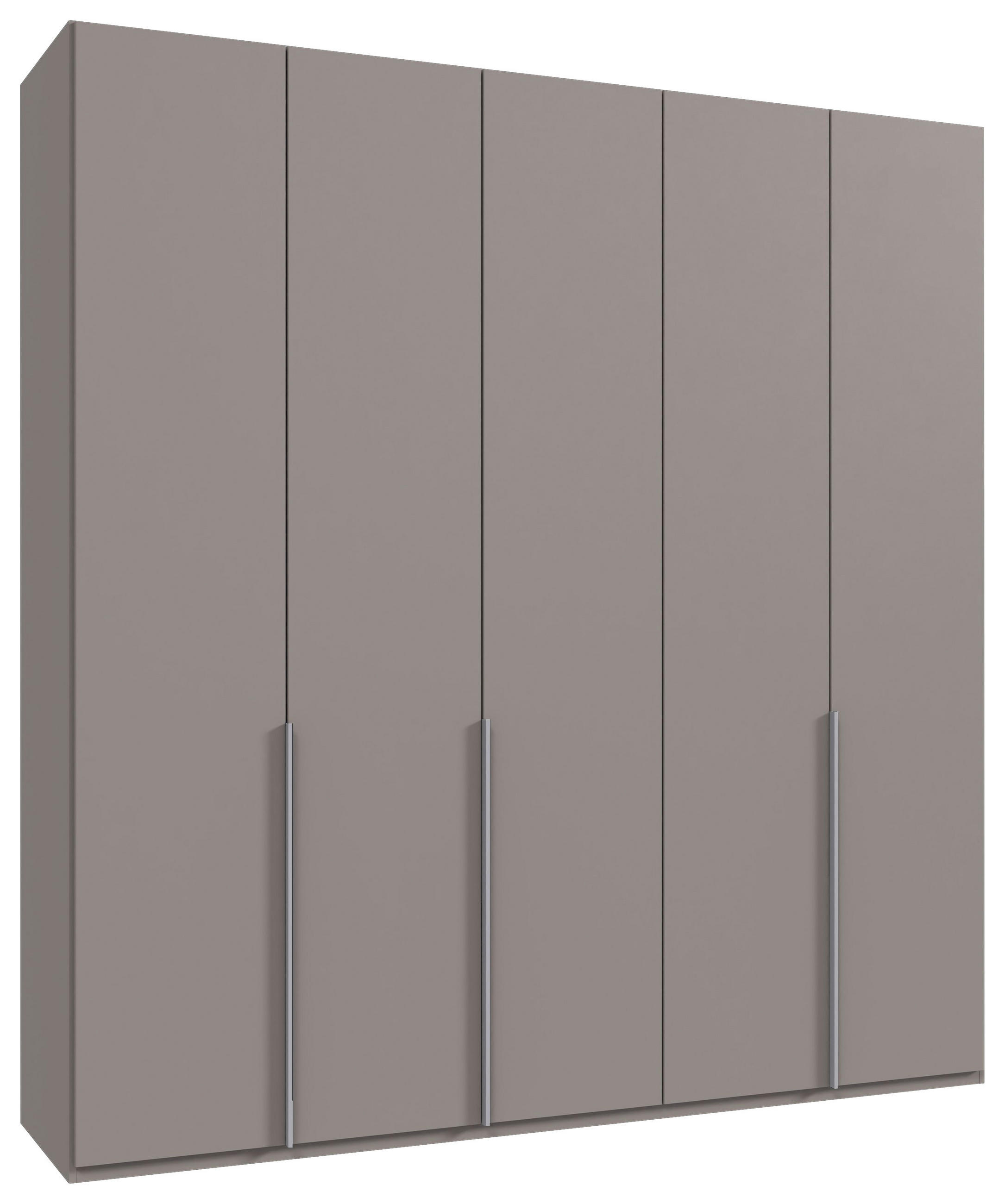 DREHTÜRENSCHRANK in Grau, Sahara  - Alufarben/Grau, Modern, Holzwerkstoff/Metall (225/236/58cm) - MID.YOU