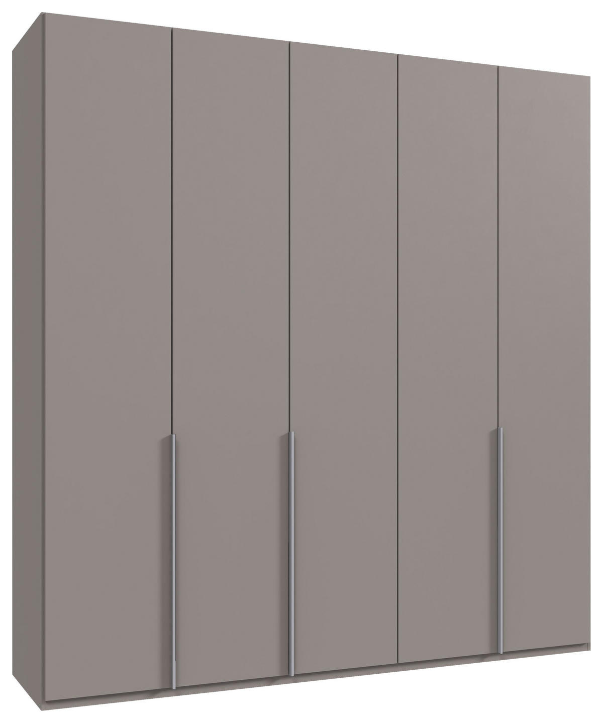 DREHTÜRENSCHRANK in Grau, Sahara  - Alufarben/Grau, Modern, Holzwerkstoff/Metall (225/236/58cm) - MID.YOU