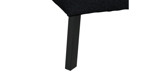 ECKSOFA in Chenille Anthrazit 280/205 cm - Anthrazit/Schwarz, Design, Textil/Metall (280/205cm) - Xora