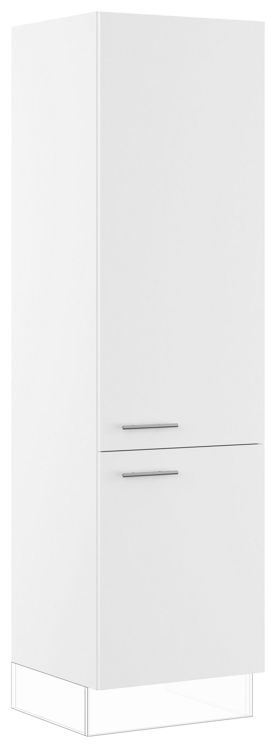 GESCHIRRSCHRANK 60/220,6/57,6 cm  in Weiß  - Edelstahlfarben/Weiß, Basics, Holzwerkstoff/Metall (60/220,6/57,6cm) - Impuls