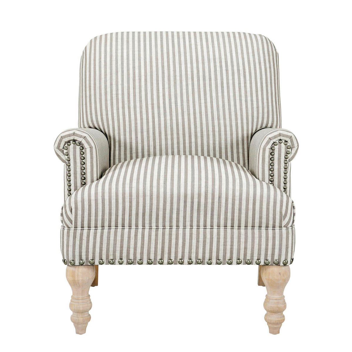 OHRENSESSEL Leinenoptik Beige  - Beige/Naturfarben, Design, Holz/Textil (76/89/73cm) - MID.YOU