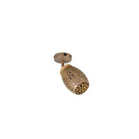 STRAHLER 12/27 cm  - Goldfarben/Braun, Trend, Holz/Metall (12/27cm)