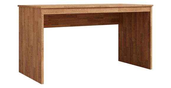 SCHREIBTISCH 140/65/75 cm Eichefarben in verschiedenen Holzarten erhältlich  - Eichefarben, Natur, Holz (140/65/75cm) - Linea Natura
