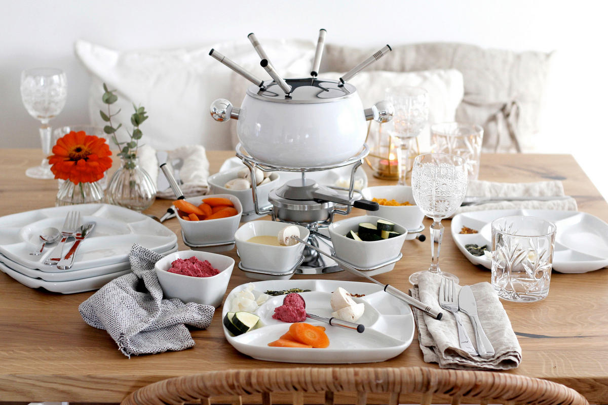 TELLERSET 4-teilig  - Weiß, Basics, Keramik (23/2,5/23cm) - Mäser