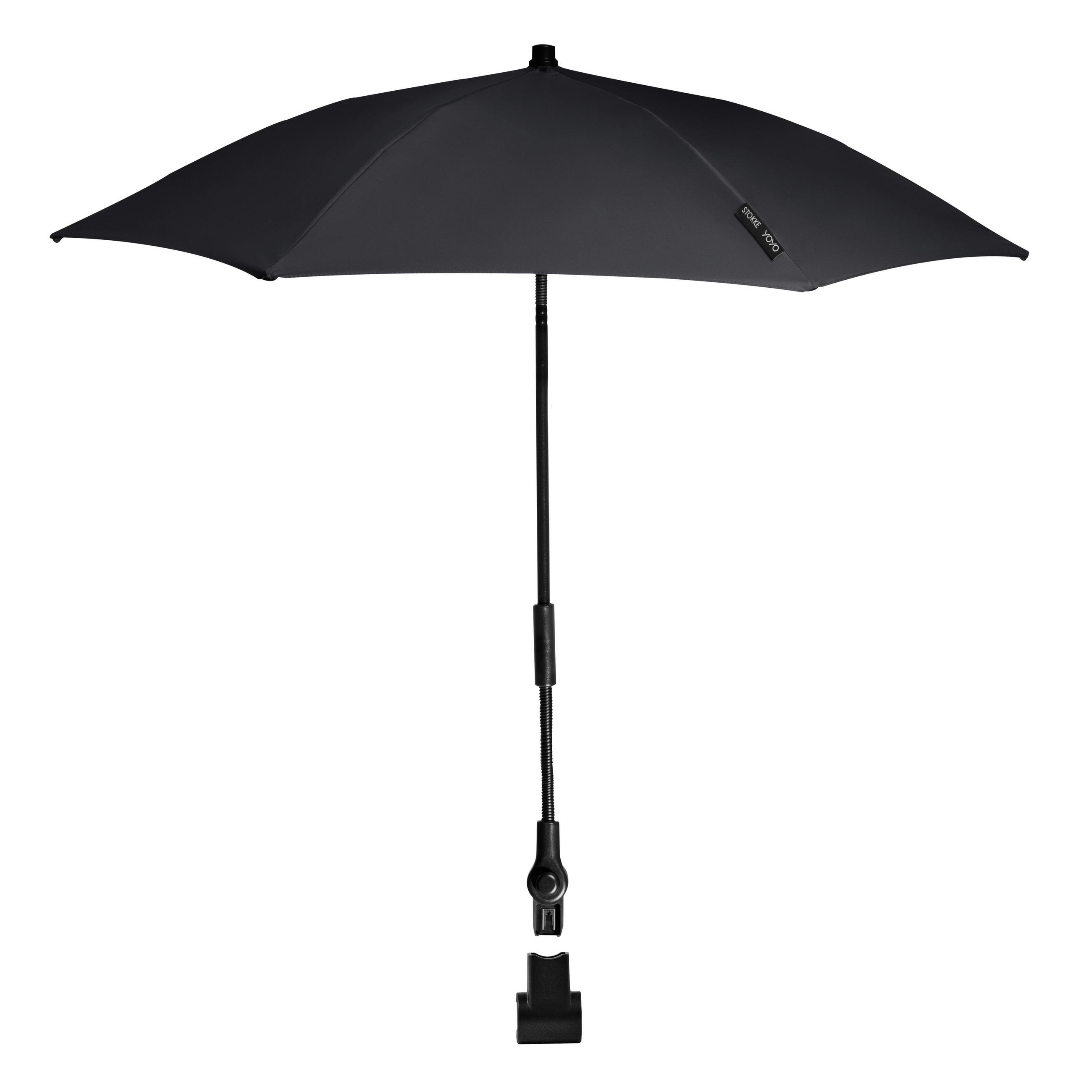 KINDERWAGENSONNENSCHIRM  - Schwarz, Basics (70/69/69cm) - Stokke
