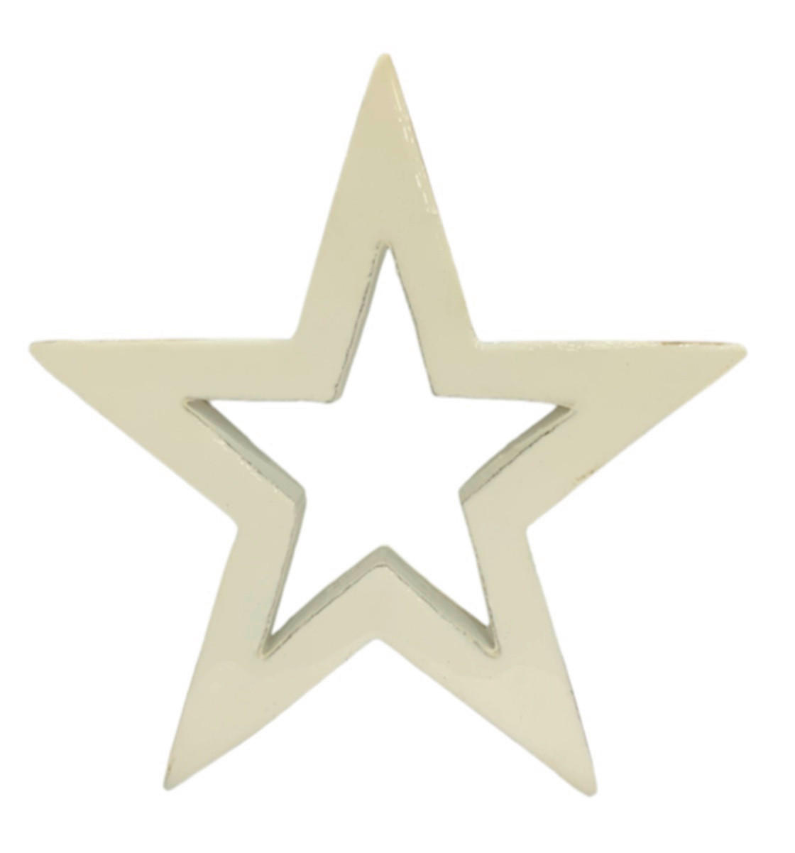 DEKOSTERN  - Braun/Weiß, LIFESTYLE, Holz (20/20cm) - X-Mas