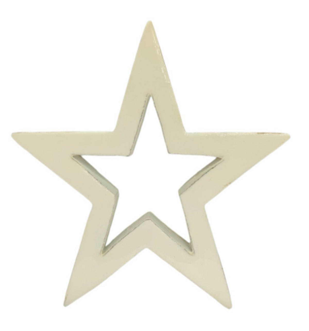 DEKOSTERN  - Braun/Weiß, LIFESTYLE, Holz (20/20cm) - X-Mas