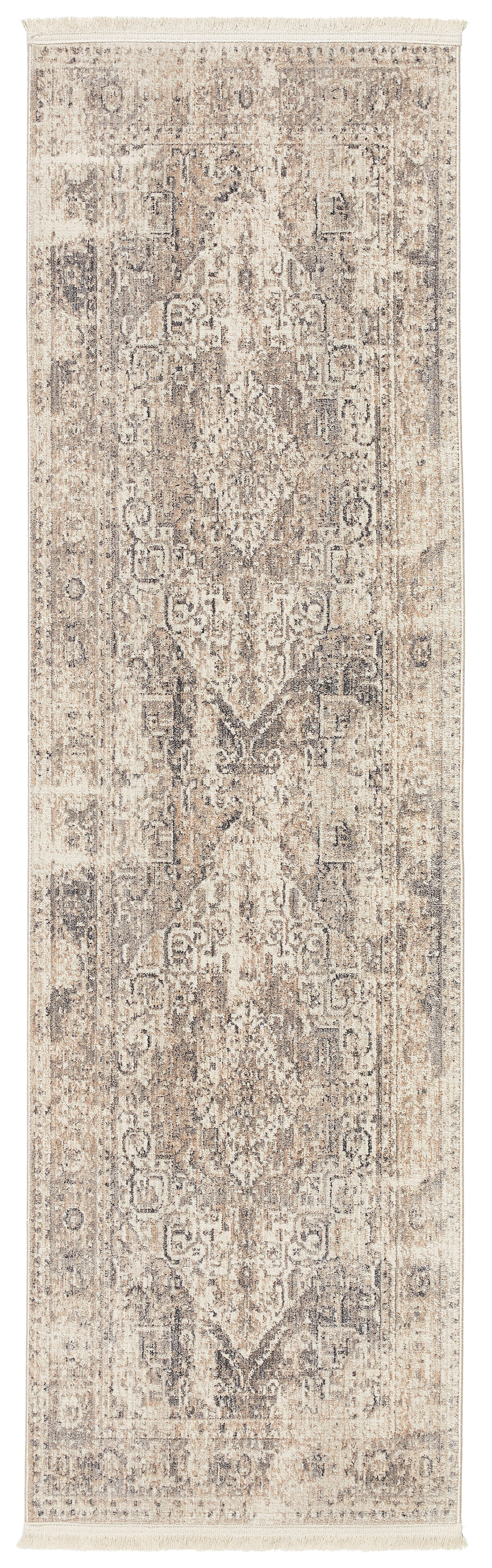 VINTAGE-TEPPICH Samarkand  70/240 cm  Grau, Beige   - Beige/Grau, LIFESTYLE, Kunststoff/Textil (70/240cm) - Novel