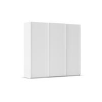 SCHWEBETÜRENSCHRANK 242/223/69 cm,  in Weiß, 3 Tür(en)  - Weiß, Basics, Holzwerkstoff/Metall (242/223/69cm) - Rauch Möbel