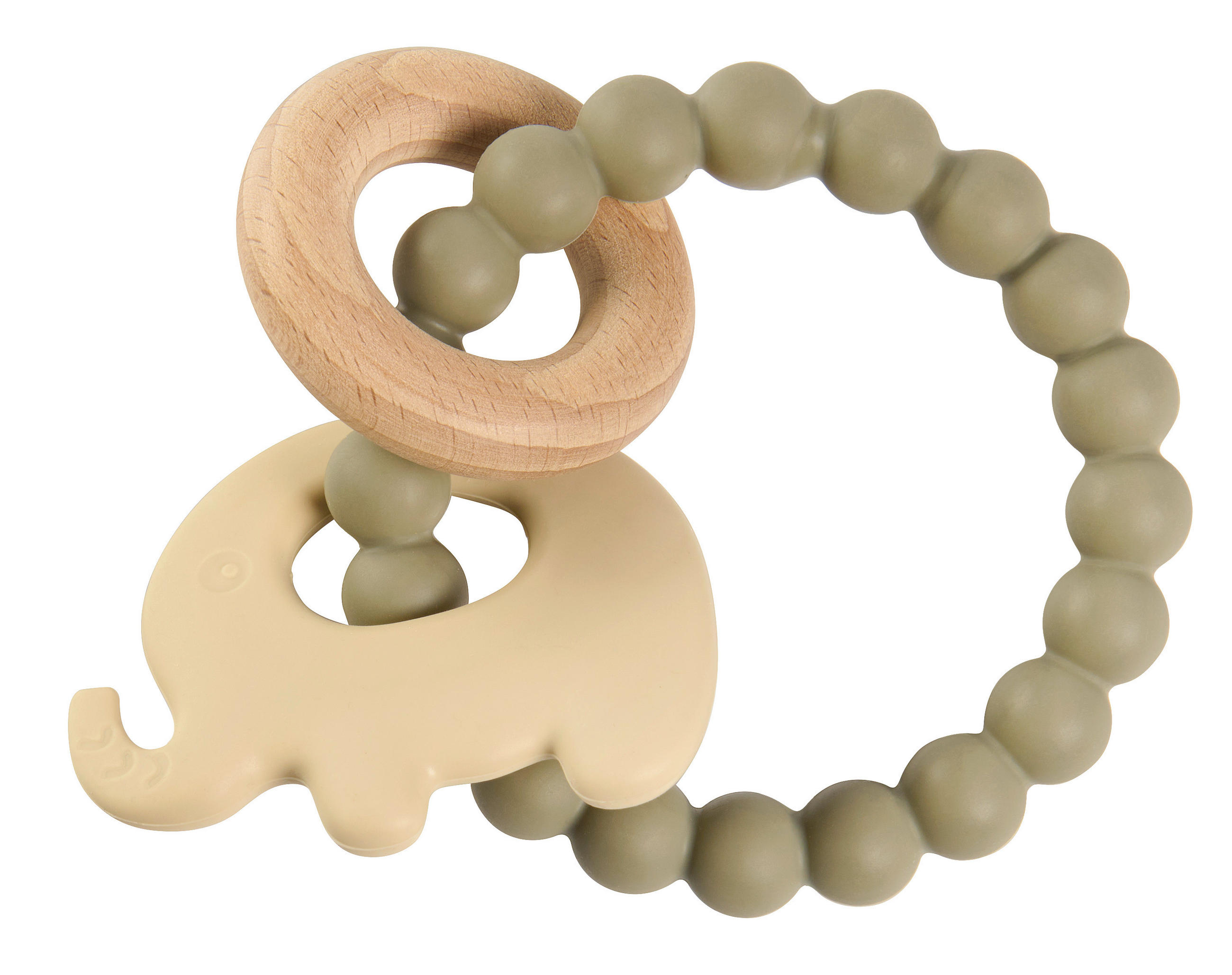 BEIßRING - Naturfarben/Weiß, Trend, Holz/Kunststoff (13cm) - Jimmylee