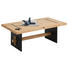 COUCHTISCH in Holz, Metall 110/60/40 cm - Eichefarben/Schwarz, Design, Holz/Metall (110/60/40cm) - Hom`in COUCHTISCH in Holz, Metall 110/60/40 cm - Eichefarben/Schwarz, Design, Holz/Metall (110/60/40cm) - Hom`in
