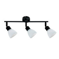 DECKENLEUCHTE Costa 52/8/20 cm  - Schwarz/Weiß, KONVENTIONELL, Metall (52/8/20cm)