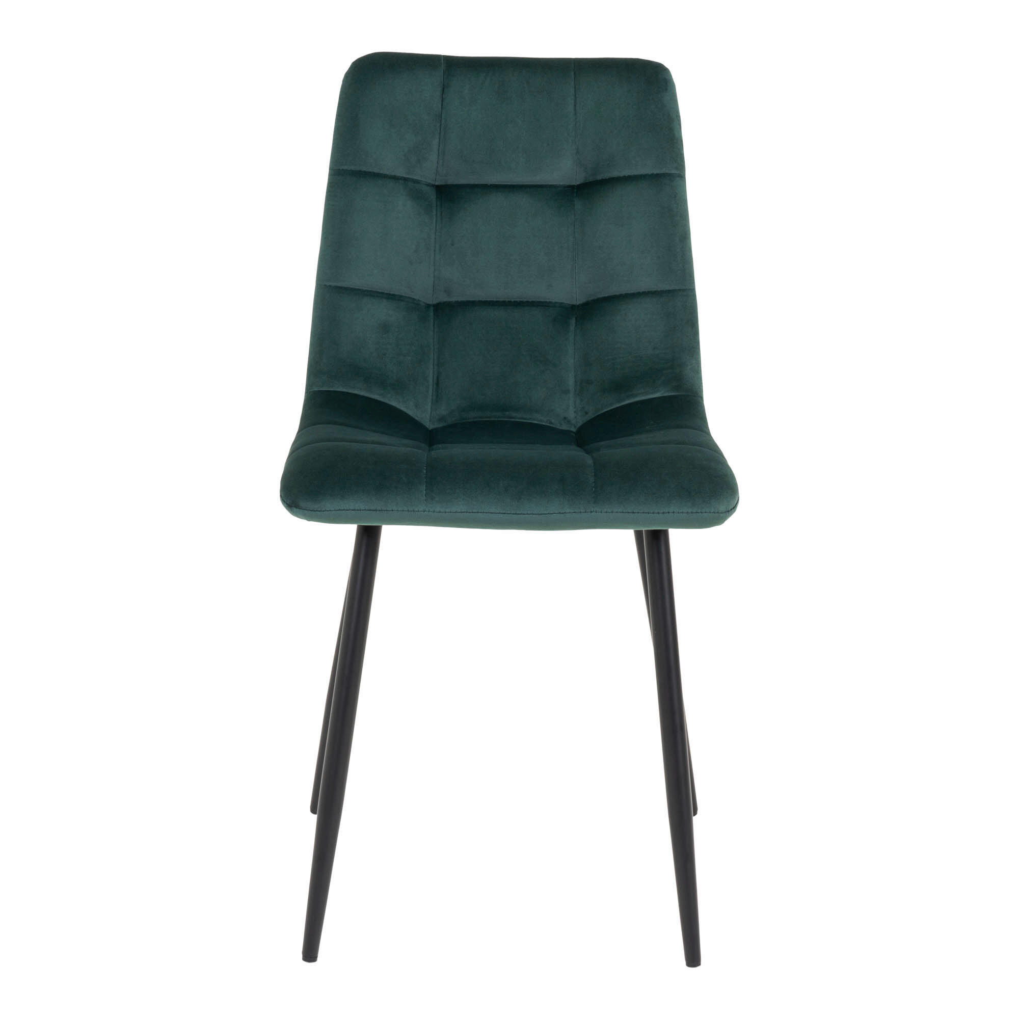 STOLSET 2 styck sammet  - svart/mörkgrön, Modern, metall/textil (44/86/55cm) - MID.YOU