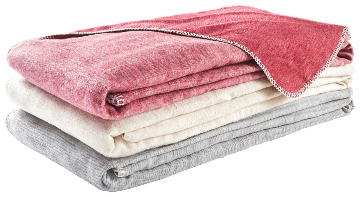 PLAID LEELA 140/200 cm  - Naturfarben, Basics, Textil (140/200cm) - Bio:Vio