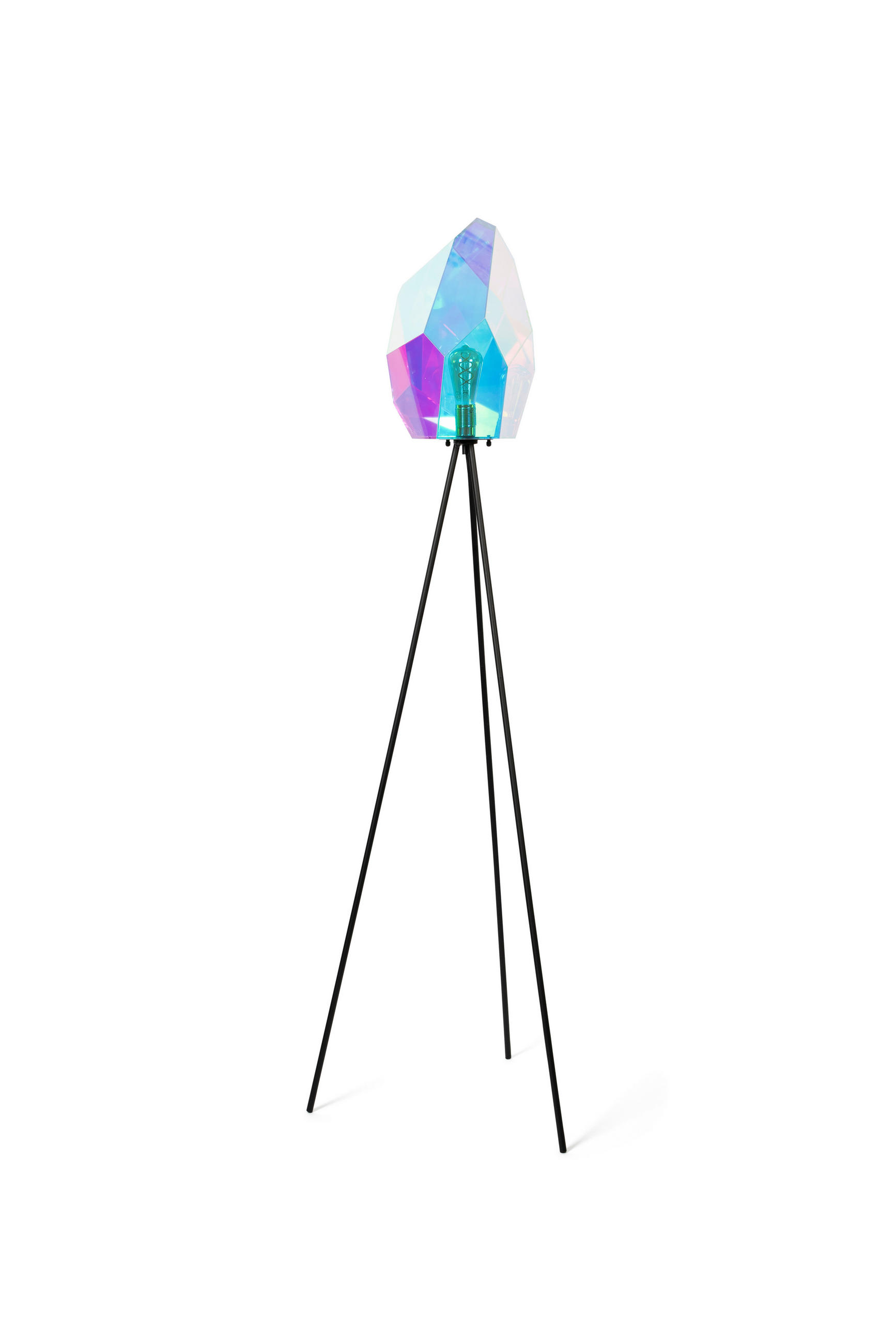 STEHLEUCHTE  60/165/60 cm   - Schwarz, Design, Kunststoff/Metall (60/165/60cm) - Zuiver