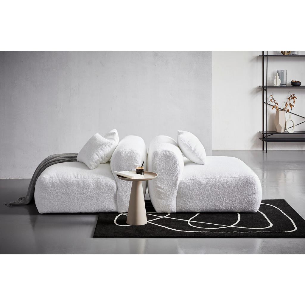 Thumbnail - Livetastic Sofaelement Bloom, Weiß, Textil, 2-Sitzer, 100x70x122 cm, Made in EU, erweiterbar, Rücken echt, individuell p...