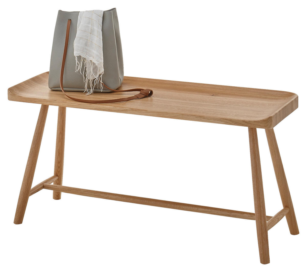 SEDACÍ LAVICE, dřevo, 95/45/35 cm - barvy dubu, Basics, dřevo (95/45/35cm)
