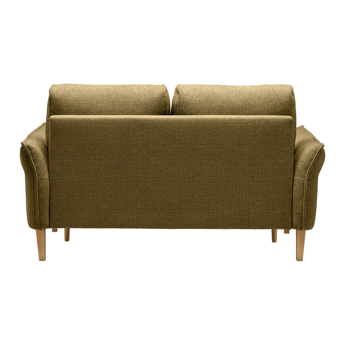 2-SITZER-SOFA in Webstoff Olivgrün  - Eichefarben/Creme, Modern, Holz/Textil (150/85/92cm) - MID.YOU
