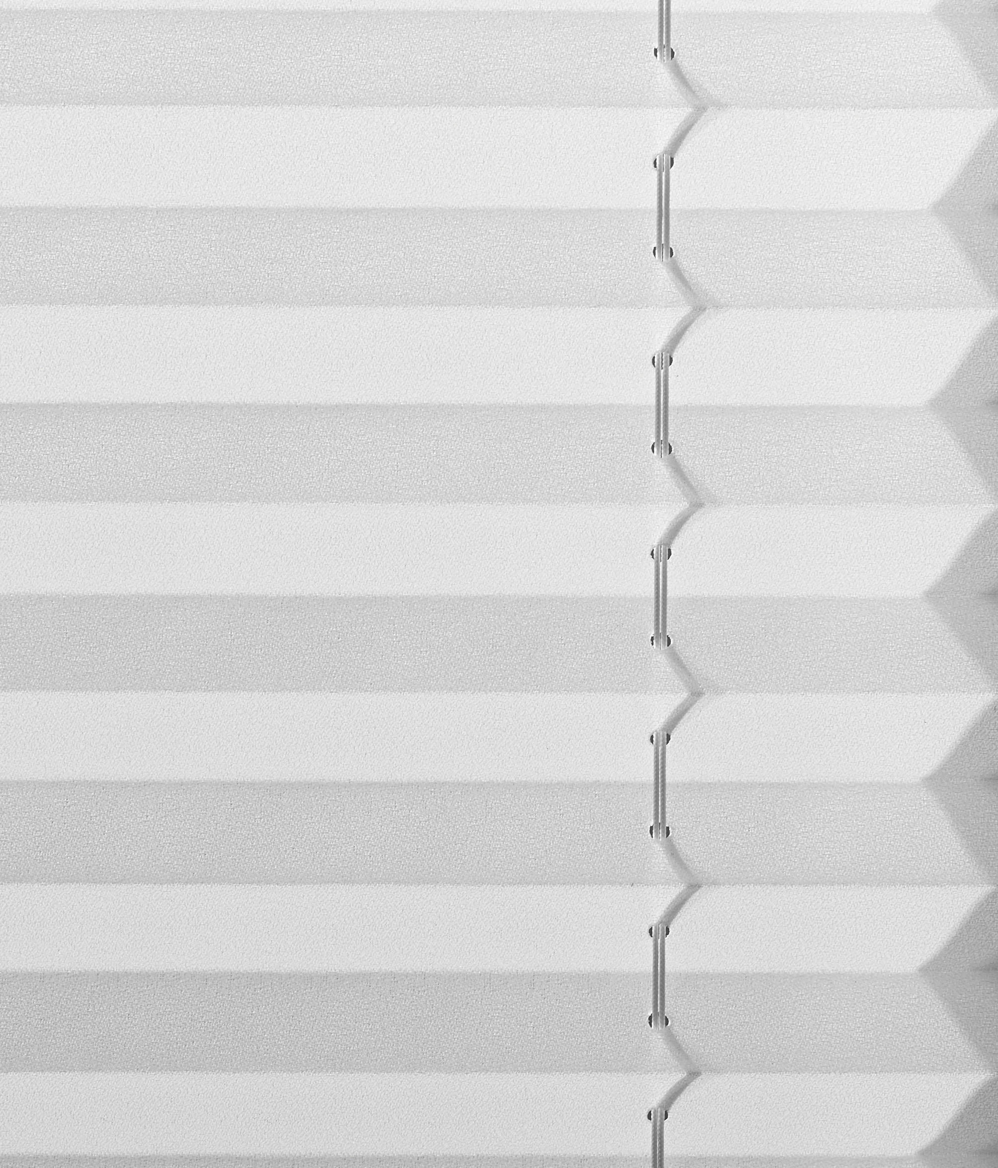 PLISSEE 100/130 cm  - Weiß, Basics, Textil (100/130cm) - Homeware